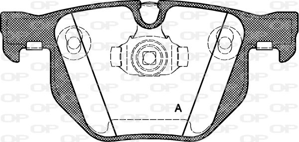 OPEN PARTS Bremžu uzliku kompl., Disku bremzes BPA0381.40